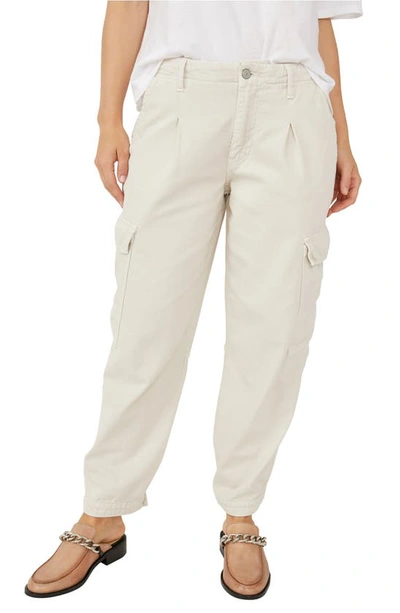 First Light Cotton Utility Pants In Almond Milk
