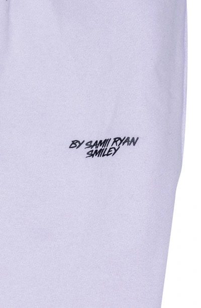 By Samii Ryan Smiley® X  Growing Smiles Colorblock Fleece Joggers In Lavender