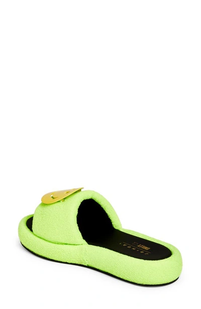 Shop Joshua Sanders Smiley® X Joshuas Smile Slide Sandal In Green