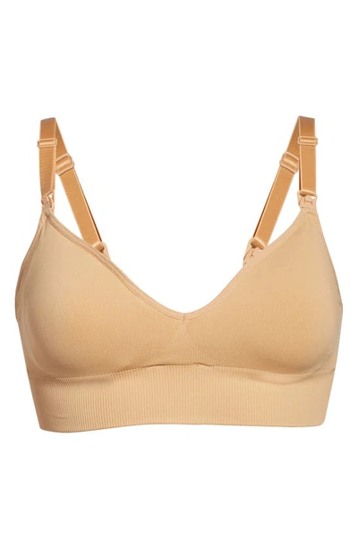 Shop Blanqi Body Cooling Maternity/nursing Bra In Nude