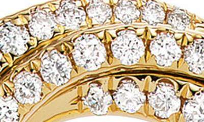 Shop David Yurman Petite Pavé Crossover Pendant Necklace In 18k Yellow Gold