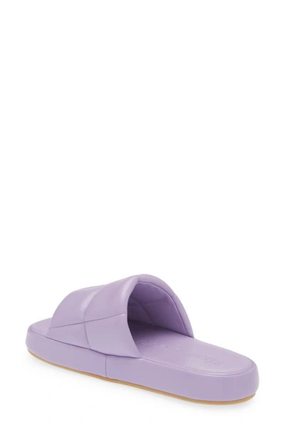Shop Stand Studio Lyrah Puffy Slide Sandal In Powder Purple