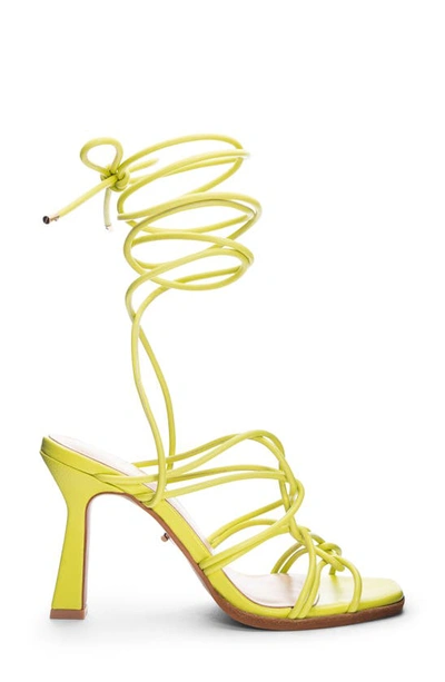Shop 42 Gold Lava Ankle Tie Sandal In Green