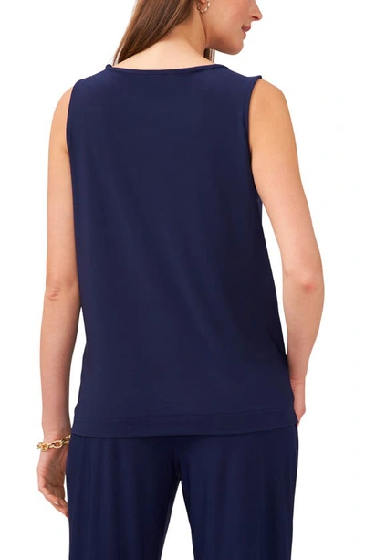 Shop Chaus Sleeveless Top In Navy Blue