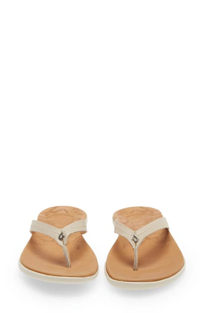 Shop Olukai Honu Flip Flop In Tapa/ Golden Sand Leather