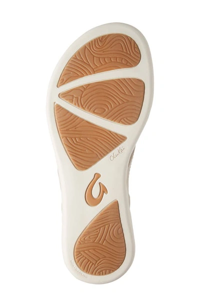 Shop Olukai Honu Flip Flop In Tapa/ Golden Sand Leather