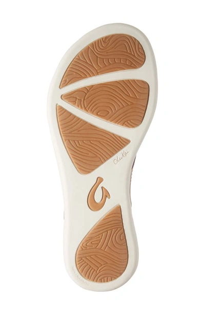 Shop Olukai Honu Flip Flop In Pink Copper/ Sahara Leather