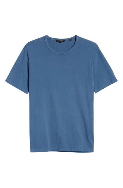 Shop Vince Solid T-shirt In Washed Brisk Blue