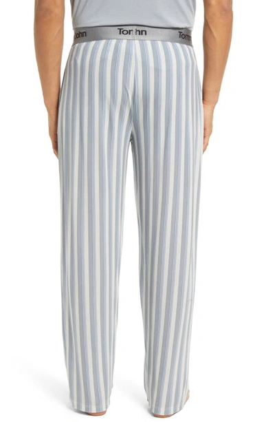 Shop Tommy John Second Skin Sleep Pants In Blue Blush Goodnight Stripe