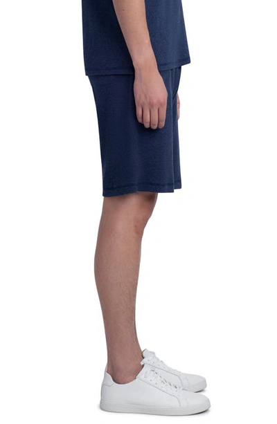 Bugatchi Butgatchi Comfort Drawstring Knit Shorts In Navy