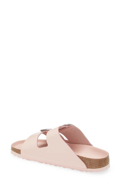 Shop Birkenstock Arizona Big Buckle Slide Sandal In High Shine Light Rose