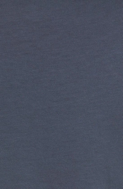 Shop Billy Reid Washed Organic Cotton Pocket T-shirt In Navy