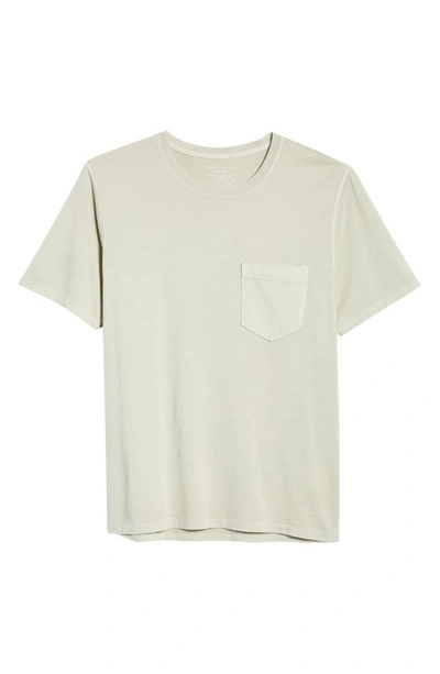 Billy Reid Washed Organic Cotton Pocket T-shirt In Moss