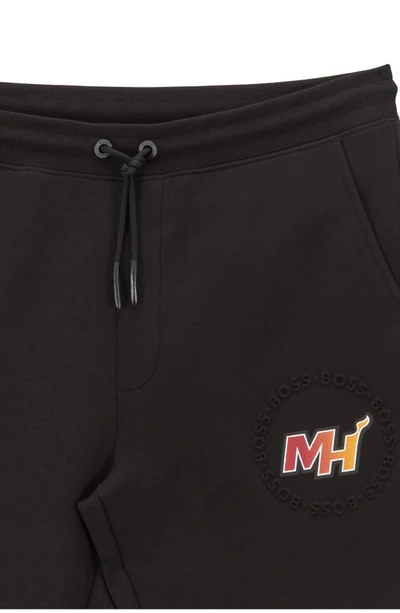 Hugo Boss Slamdunk2 3 Embossed Sweatpants In Black Miami Heat