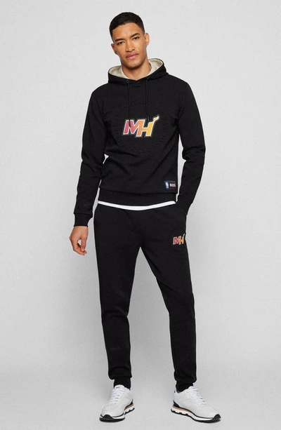 Hugo Boss Slamdunk2 3 Embossed Sweatpants In Black Miami Heat