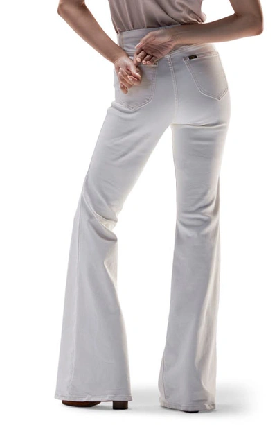 Shop Lee High Waist Flare Jeans In Bone