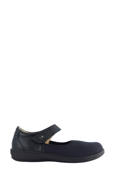 David Tate Everly Mary Jane Flat In Black