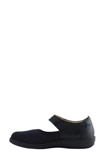 Shop David Tate Everly Mary Jane Flat In Black