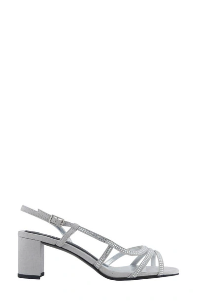 Shop David Tate Wed Strappy Sandal In Silver