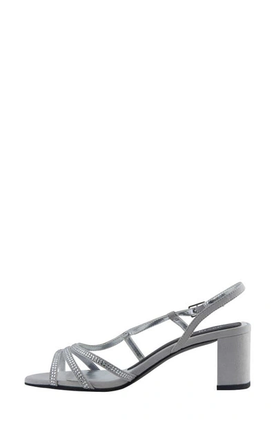 Shop David Tate Wed Strappy Sandal In Silver