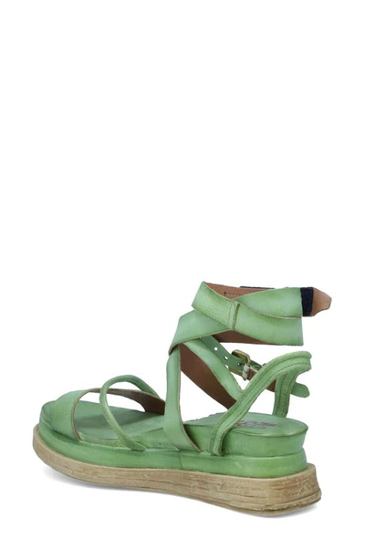 Shop As98 Labo Platform Sandal In Aloe