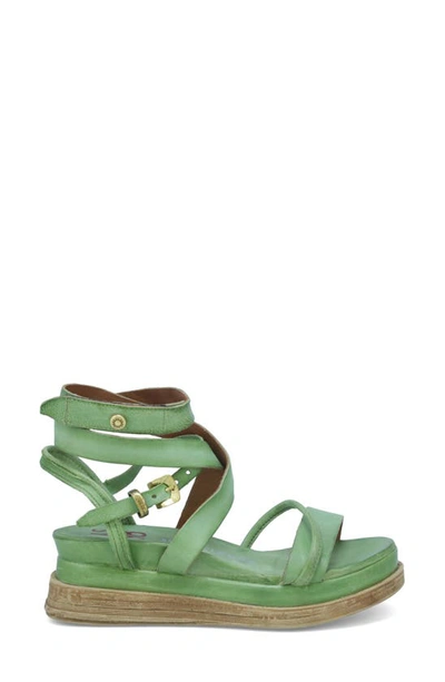 Shop As98 Labo Platform Sandal In Aloe