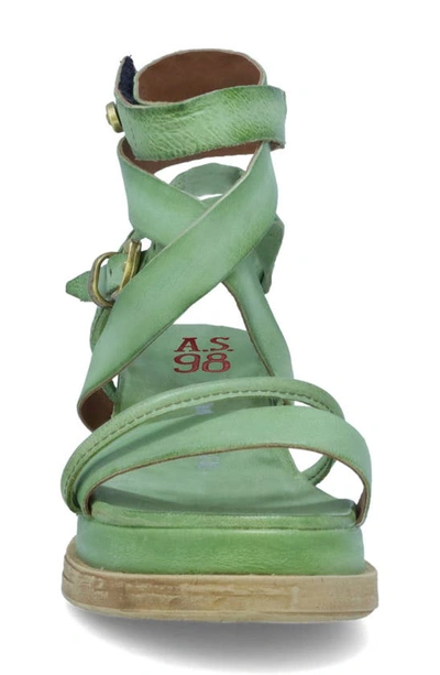 Shop As98 Labo Platform Sandal In Aloe