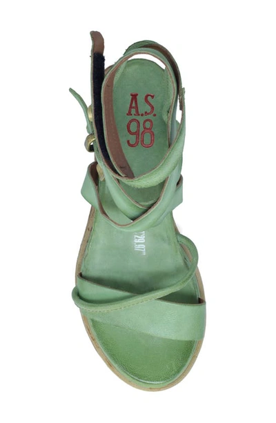Shop A.s.98 Labo Platform Sandal In Aloe