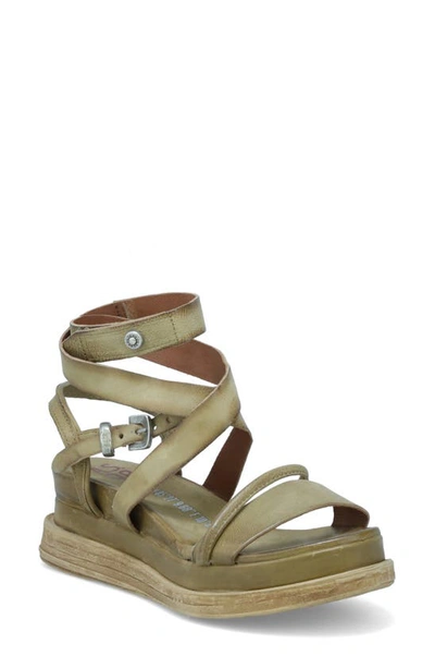 Shop As98 Labo Platform Sandal In Moss