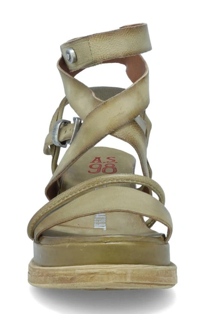 Shop As98 A.s.98 Labo Platform Sandal In Moss