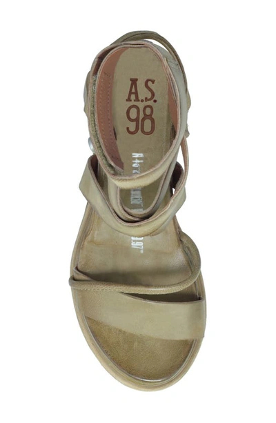 Shop As98 Labo Platform Sandal In Moss
