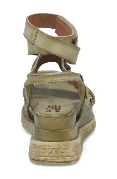 As98 Labo Platform Sandal In Moss