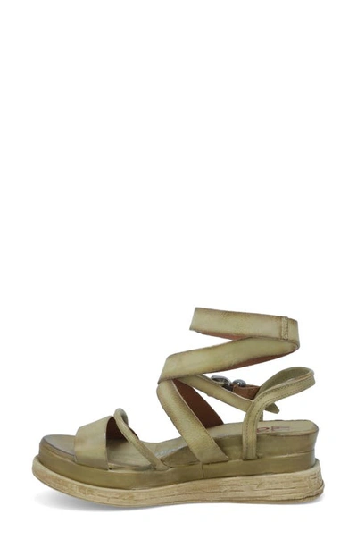 Shop As98 Labo Platform Sandal In Moss