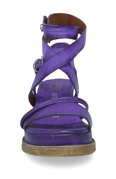 Shop As98 A.s.98 Labo Platform Sandal In Purple