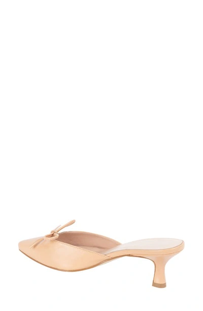 Shop Patricia Green Montauk Kitten Heel Mule In Nude