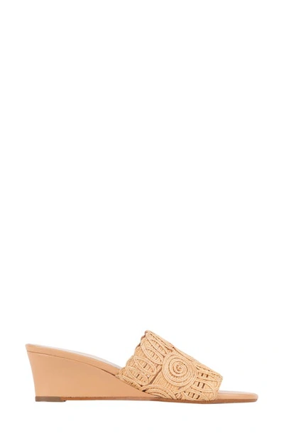 Patricia Green Siesta Raffia Wedge Slide Sandal In Natural