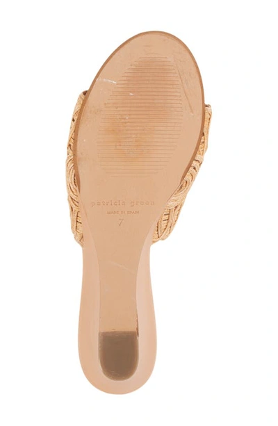 Patricia Green Siesta Raffia Wedge Slide Sandal In Natural