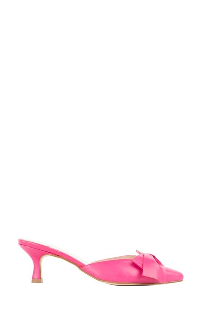 Shop Patricia Green Malibu Kitten Heel Mule In Hot Pink