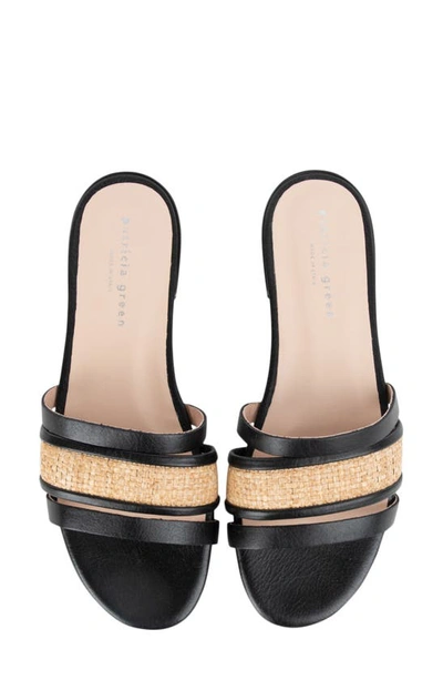 Patricia Green Amalfi Slide Sandal In Black