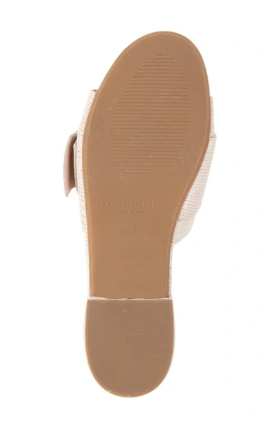 Patricia Green Venice Buckle Slide Sandal In Cream