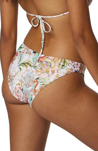 O'neill Arden Floral Rockley Reversible Bikini Bottoms In Vanilla