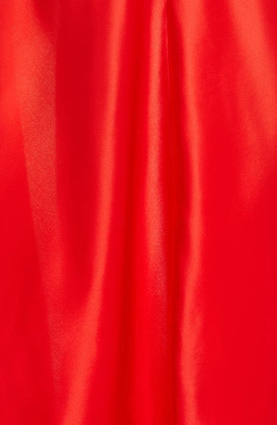 Shop Cinq À Sept Drina Ruffle Column Gown In Pimento Red