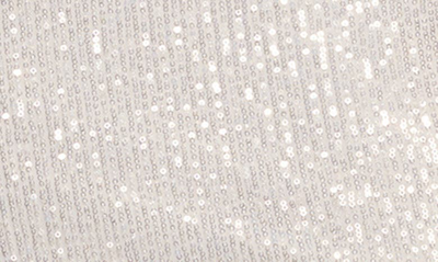 Shop La Femme One-shoulder Sequin Jersey Gown In White