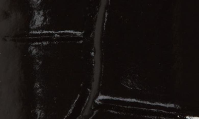 Shop Saint Laurent Croc Embossed Leather Belt In Nero