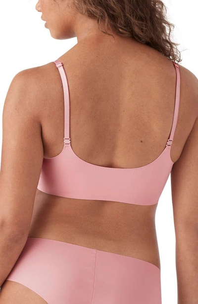 True & Co. True Body Triangle Convertible Strap Bralette In Rose