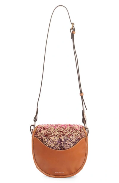 Shop Isabel Marant Botsy Crochet Saddle Bag In Multicolor