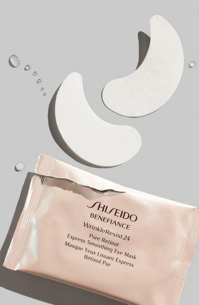 Shiseido Benefiance Wrinkleresist24 Pure Retinol Express Smoothing Eye Mask 12 Packettes X 2 Sheets