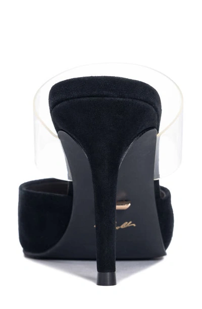 42 Gold Ronnie Pointed Toe Mule In Black