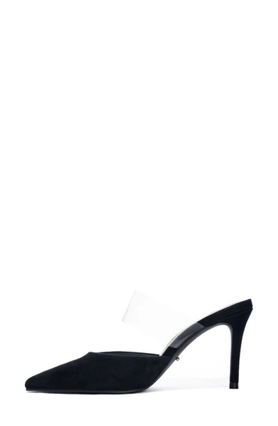 42 Gold Ronnie Pointed Toe Mule In Black