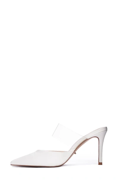 42 Gold Ronnie Pointed Toe Mule In White